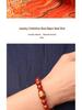 2025 Year of the Snake Crystal Cinnabar Bracelet - Tai Sui, Wealth God & Heart Sutra Charm for Men and Women