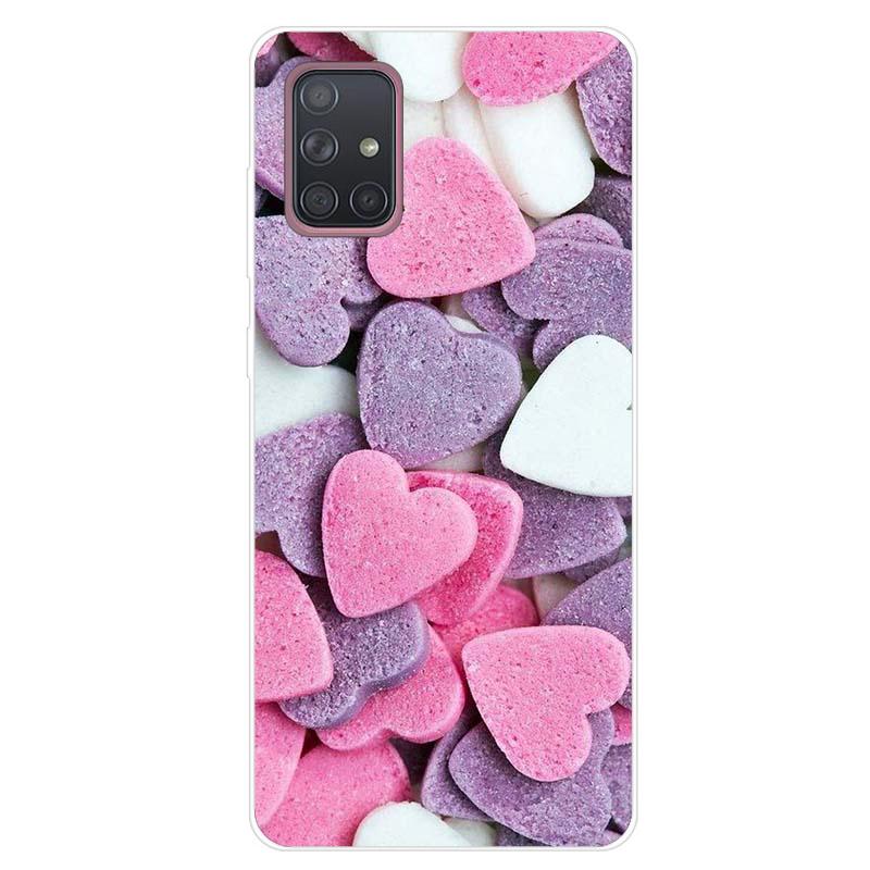 For Samsung Galaxy A51 A71 Case Soft Silicone Cute Cartoon Panda Phone Cases For Samsung A 51 A515F Galaxy A71 A715F Cover Funda