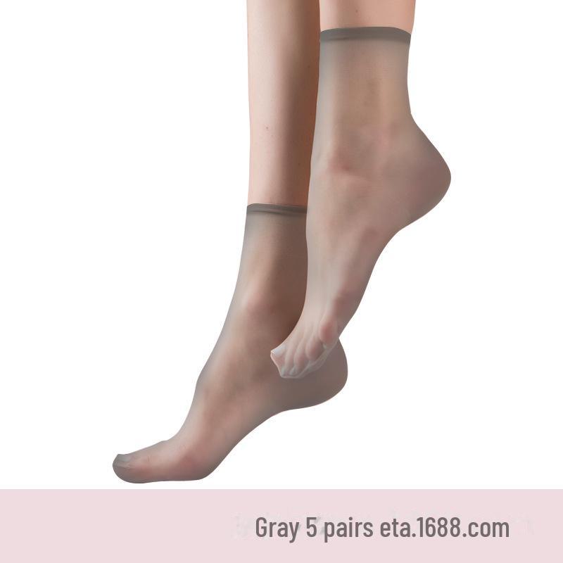 Бесшовные прозрачные ультратонкие летние женские носки с кристаллами Landa