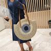 Round Women Handbag Handmade Shoulder Bag Bohemian Summer Beach Bags Woven Straw Bag Large Capacity Female Travel Tote
