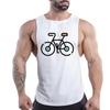 Summer Adult Men'S Outdoor Fitness Casual Sports Crew-Neck Vest Creative Bike 2d Print Breathable Quick-Drying Sleeveless Shirt
