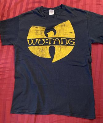 Графическая футболка Wu-Tang Clan Хип-хоп Рэп Музыка Футболка Черная Размер Средний Унисекс Футболка