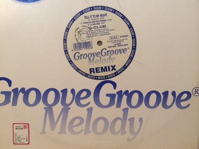 12-дюймовая пластинка Q-CLUB - Tell It To My Heart Remix GGM9650 Groove Groove M 1995 Италия Танцевальная и Электронная Б/У