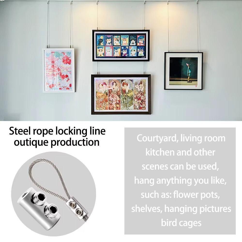 Adjustable Steel Wire Rope Clip Metal Hanging Clip New Stainless Steel Cable Clamp