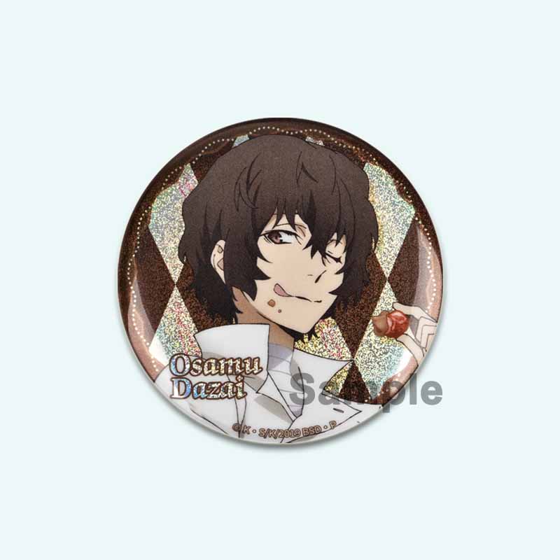 32/44/58mm Anime Bungo Stray Dogs Pins Dazai Osamu Cartoon Badge Armed Detective Agency Handmade Brooches Breastpin for Backpack Clothes