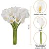 5/10Pcs Real Touch Calla Lily Artificial Flowers White Wedding Bouquet Bridal Shower Party Home Flower Decoration Fake Flower