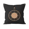 Bohemian Black Sun and Moon Printed Pattern Cushion Cover for Home Living Room Sofa Decoration  Pillowcase