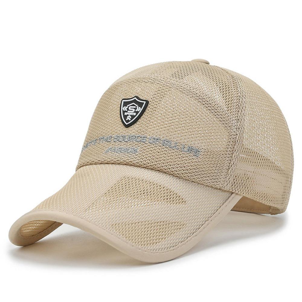 Летняя бейсболка из сетки, регулируемая, для занятий спортом на открытом воздухе, для мужчин, женщин, унисекс