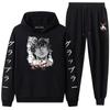 Anime Baki the Grappler Pattern Men's Tracksuit Sets Casual Hoodie And Pants 2pcs Sets Fashion Sweatshirt Harajuku Pullover