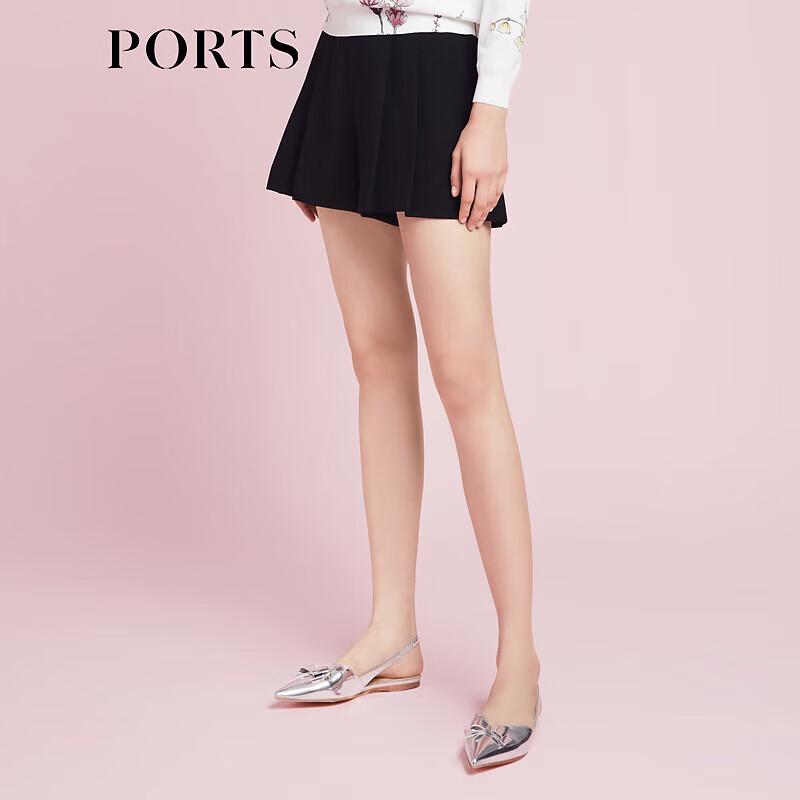 PORTS Women's Pleated Loose Wide-Leg Shorts