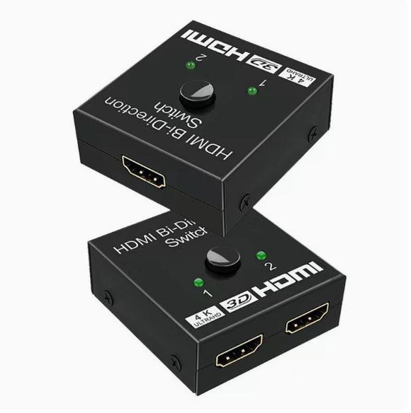 HDMI-коммутатор 4K: Двунаправленный аудио-видео сплиттер 2 входа / 1 выход