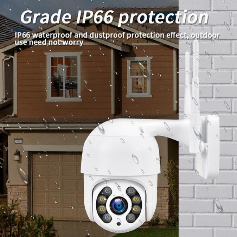 2023 New HD 1080P Wireless PTZ Outdoor Camera IP 2MP Surveillance AI Waterproof Infrared Night Vision Tracking Wifi Outdoor Security CCTV