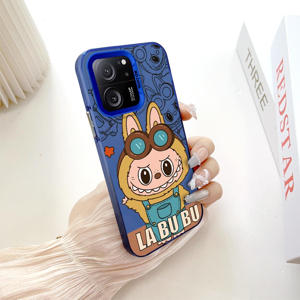 Окрашенный узор, цветной серебристый, двухсторонний, жесткий, противоударный чехол для телефона Xiaomi Redmi Poco