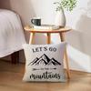 ULOVE LOVE YOURSELF Adventure Awaits Throw Pillow Cover with Arrows Let’s Go to The Mounta Adventure Decor Cushion Covers Cabin/Camper Decorative