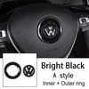 Car Steering Wheel Emblem Sticker Interior Accessories For Volkswagen GTI Polo Golf Passat Scirocco Beetle Tiguan Magotan