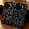 Чехол для телефона Fundas-t из кованого карбона для iPhone 17,16,15,14,13,12,11 Plus,Pro Max,XS, Цветной серебристо-черный чехол