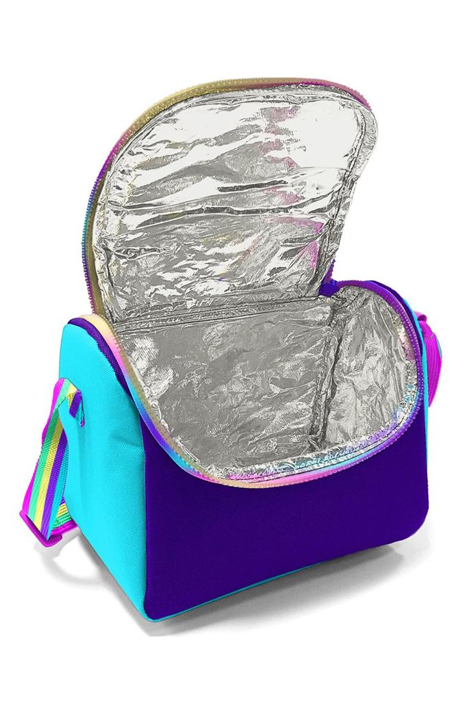 Термобокс для завтрака Coral High Kids Purple Rainbow на молнии 11872