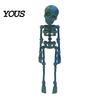 Poseable Skeleton Magnet 3D Printed Refrigerator Magnet, Figurine with Movable Joints, Halloween Gothic Fridge Decoration Spooky