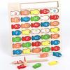 Wooden Kids Fishing Toys Letter Cognition Fishing Game Toy Letter Number Puzzle  Birthday Gift