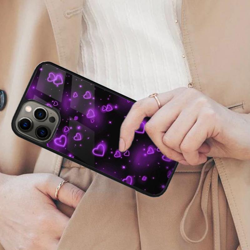 Cute Pretty Little White Heart Magnetic Phone Case For APPLE iPhone 17 Air 16 14 13 12 Pro Max 15 Plus Charge MagSafe Cover