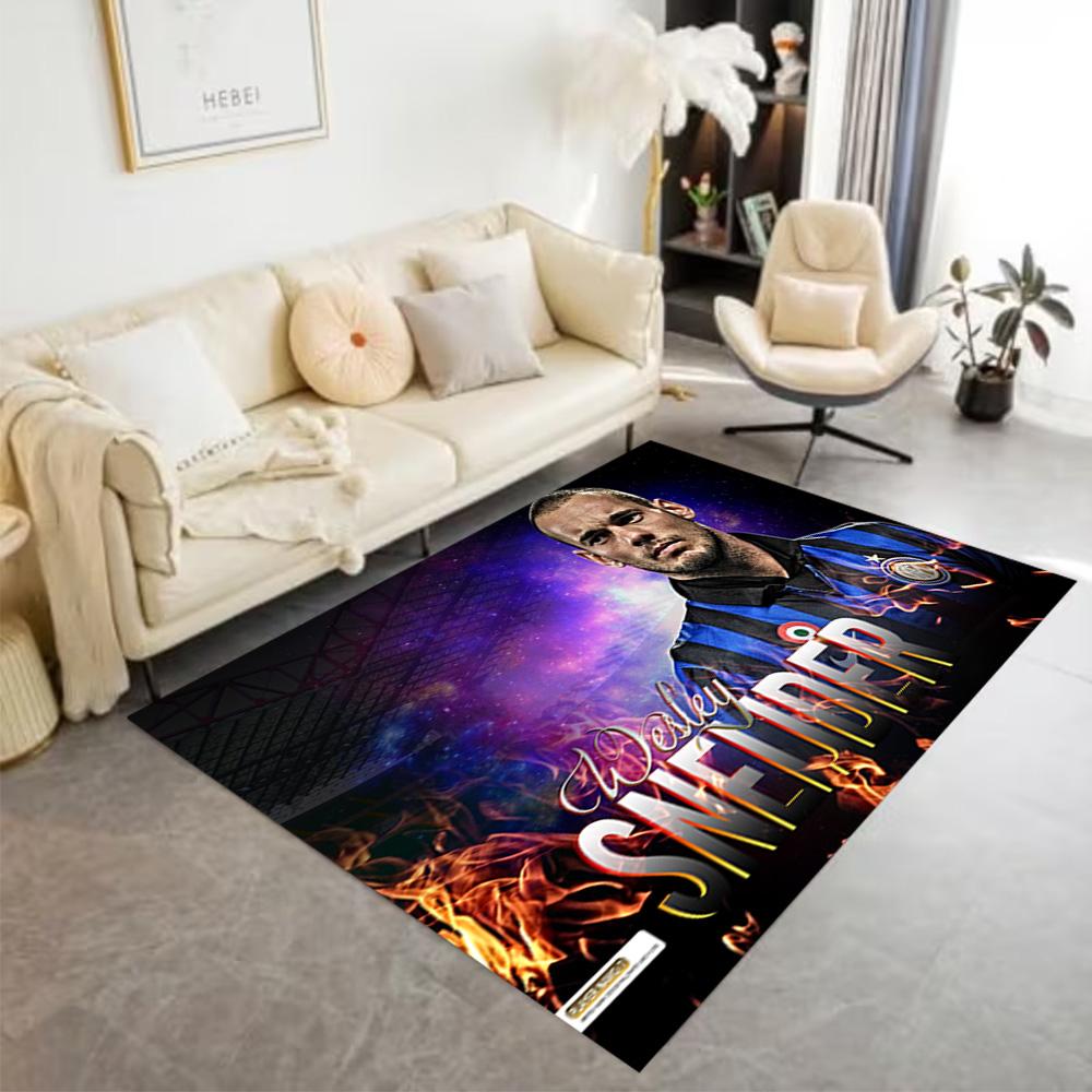 Chelsea Fc Player Action Floor Rug Office Rug Design for Dining Room Game Room Entryway Playrooms Anti-slip Rug Decorate Offices Gift for Festivals