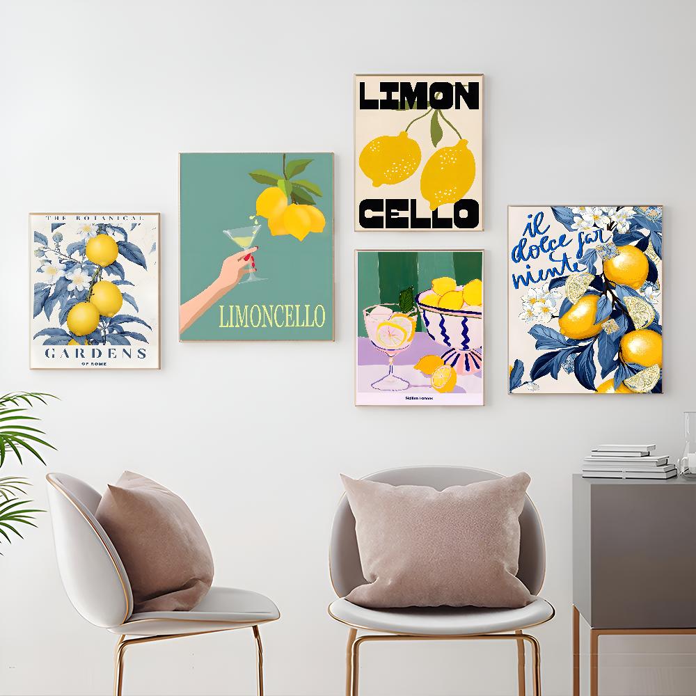 La Dolce Vita Lemon Классические винтажные постеры HD качества настенное искусство ретро постеры для домашнего декора комнаты