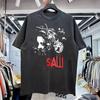 Футболка унисекс Saw, базовый стиль, черная, хлопок, S-5XL