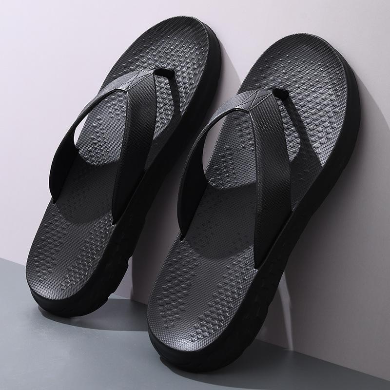 High Quality Export Thick Bottom Heightening Sandals Versatile Trend Men's Summer Beach Slippers Outdoor Leisure Flip-flops WBXY