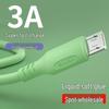 1,8 м, кабель Micro USB для быстрой зарядки, мягкий жидкий клей, 3А, для устройств Android