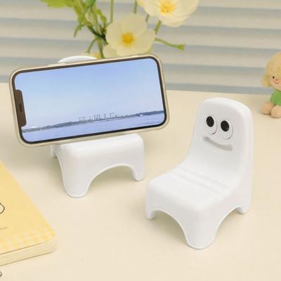Прикроватная подставка для телефона, 3D-печатный держатель, Компактная подставка в форме стула-призрака, Портативная противоскользящая декоративная подставка для дома, офиса, путешествий