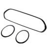 3 Pcs Gloss Black Headlight Grille Surround Cover Trims Kits 51138739497 Replacement for Clubman Standard S JCW F54