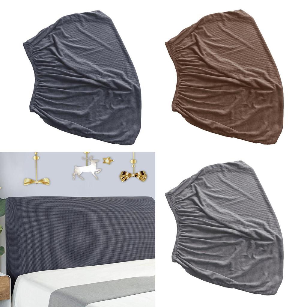 Bed Headboard Cover Stretch Bed Backrest Cover Removable Soft Dustproof Bed Headboard Slipcover Protective Case for Bedroom
