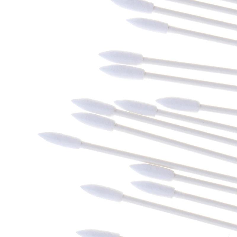 50/100 шт. Безворсовые одноразовые чистящие палочки из хлопка для наушников AirPods, телефона, порта для зарядки, аксессуары