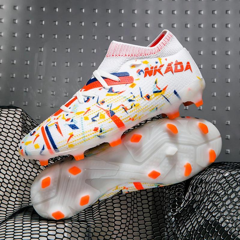 Men Football Boots Society Soccer Shoes Casual Grass Training Cleats Outdoor High Quality Sneaker Long Spikes Football Shoes