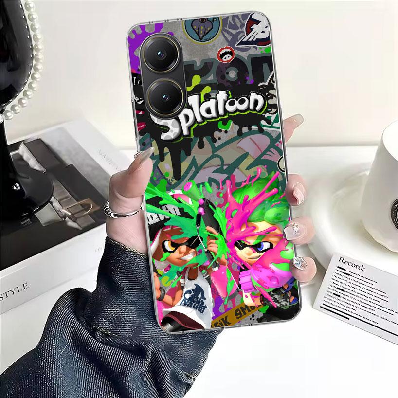 Игровой S-Splatoons Мягкий чехол для телефона для Xiaomi Redmi 15C 15 13C 13 Poco X5 X6 X7 F7 Ultra M7 12C 12 10 10C 9C 9A 9T 9 Fundas Poco X