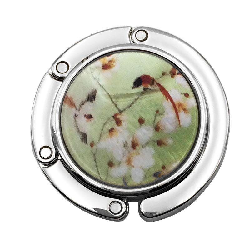 Креативный круглый складной крючок для сумки-ракушки - Плоский зажим-подвеска для края стола, аксессуары для сумки