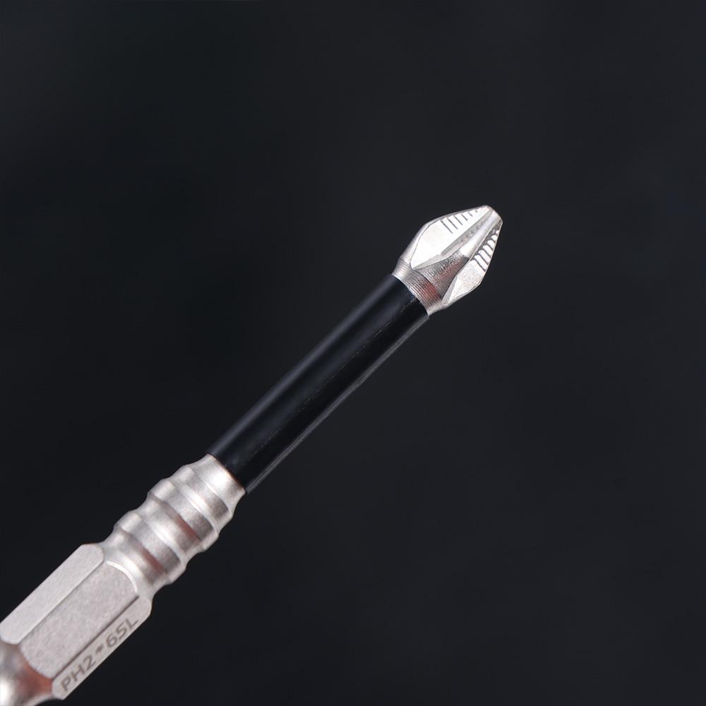 K5 Thread Magnetic Batch Head Impact Resistant Anti-Slip Cross Bit Alloy Steel High Hardness PH2 Screwdriver Bits