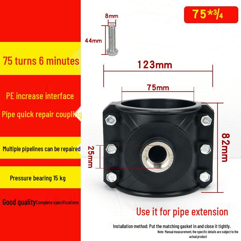 Нержавеющая сталь ПЭ внутренняя резьба переходник 25-110: Быстроразъемные седла для распределения воды и фитинги для аварийного ремонта