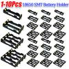 1-5Pcs 18650 SMT Battery Holder 18650 SMD Battery Box with Bronze Pins Rechargeable Battery Holder Clip Storage Case Power Bank