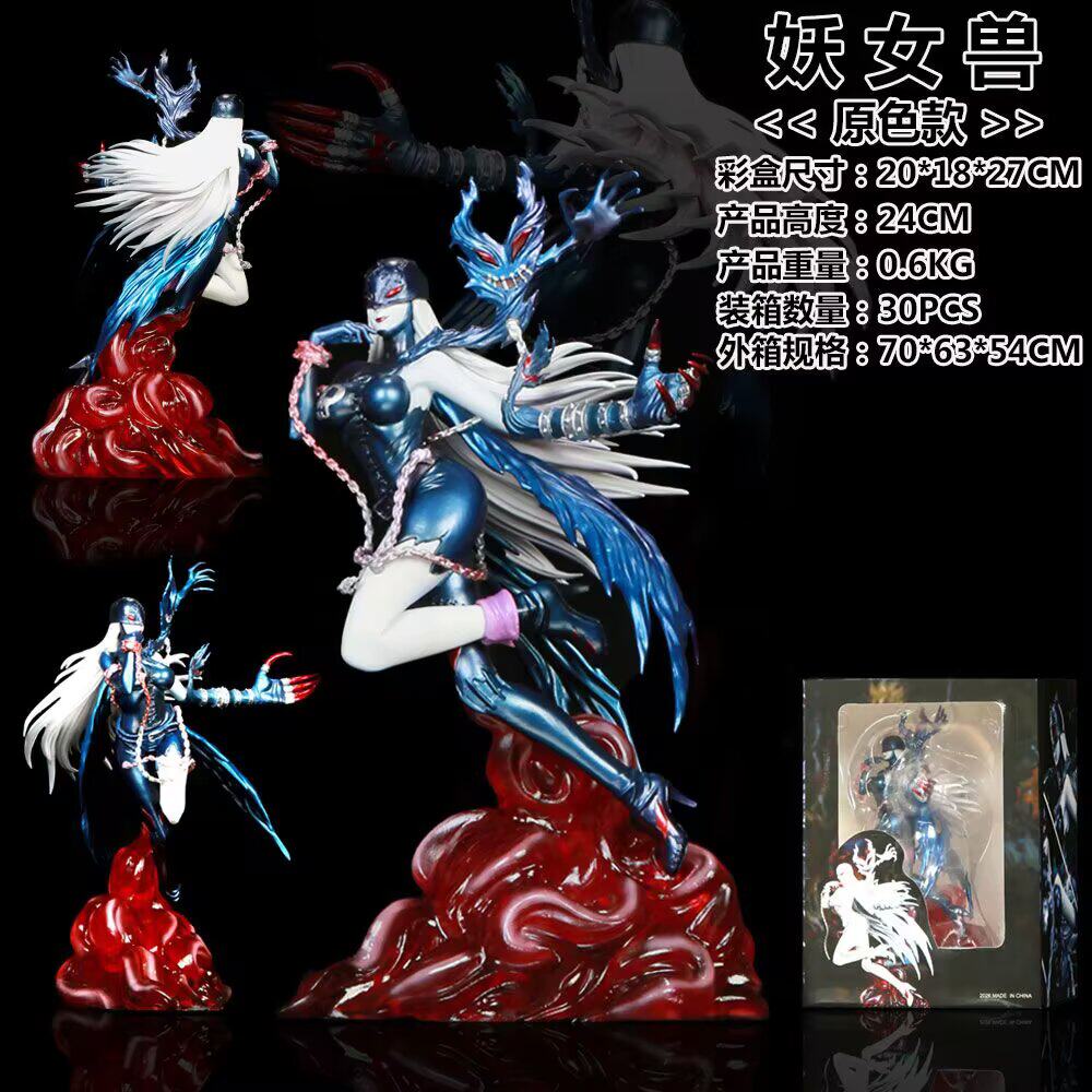 In Stock Digimon Lady Devimon Gk Resin Statue Anime Collectible Model Figure Desktop Decoration Birthday Gift
