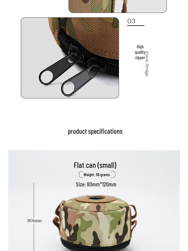 Мини Чехол для Газового Баллона: Изолированный, Ударопрочный Чехол для Кемпинга на Открытом Воздухе - Многоразмерный Аксессуар для Пикника.