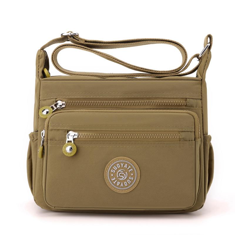 Nylon Shoulder Bag Women's Crossbody Bag Middle-aged Mother's Bag Large Capacity Lightweight Bag