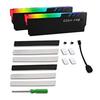 Радиатор охлаждения оперативной памяти RGB с адресуемой функцией светодиодов RGB для настольного компьютера, разогнанного, черного цвета, 2 шт., 1 комплект EZDIY-FAB (Память ПК) -