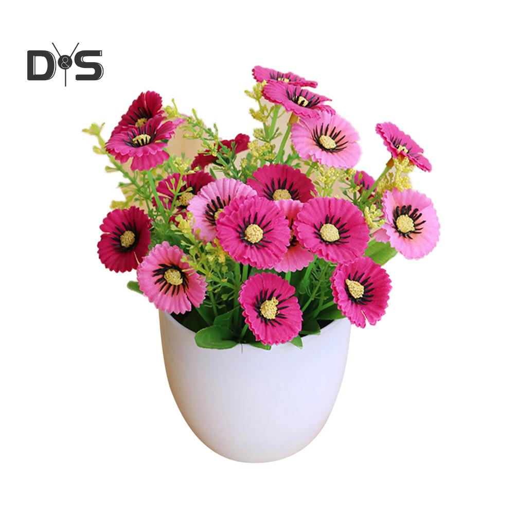 Цветущий букет, искусственный бонсай, искусственный цветок, растение для дома, сада, праздничного стола, праздничное украшение