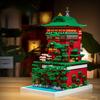 Creavie Japan Anime Architecture Micro Diamond Block Spirited Away Public Bathtub House Build Brick Toy Nanobrick Construction