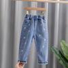 Spring and Autumn Girls' Pants Casual Clothes Jeans Trousers Toddler Infant Denim Clothing Pants Children Bottoms