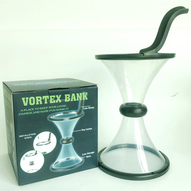 Гравитационная вращающаяся вихревая свинья-копилка Гравитационная вращающаяся игрушка для хранения монет