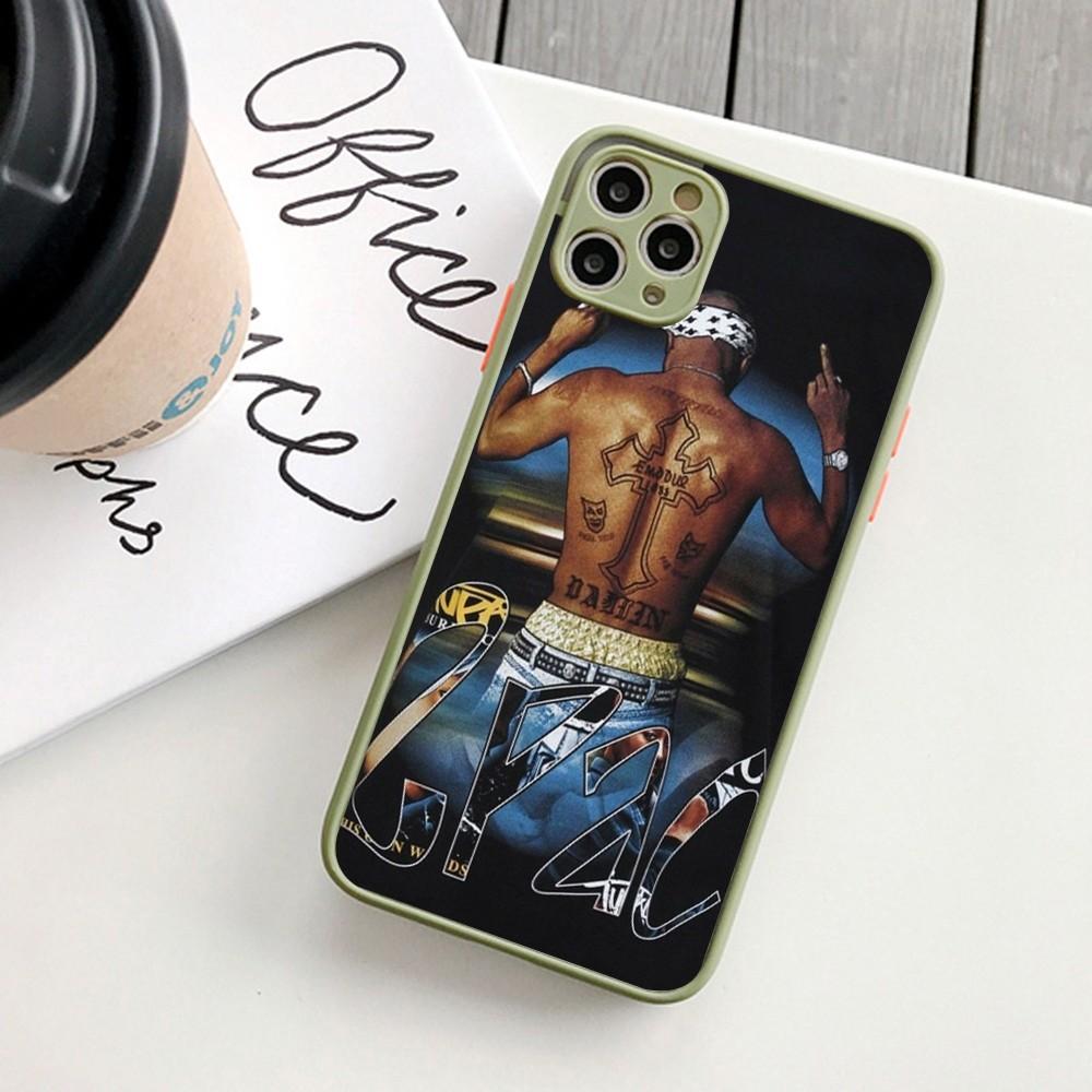 Rapper 2pac Singer Tupac Phone Case For IPhone 14 11 12 13 Mini Pro Max 8 7 Plus X XR XS MAX Translucent Matte Cover