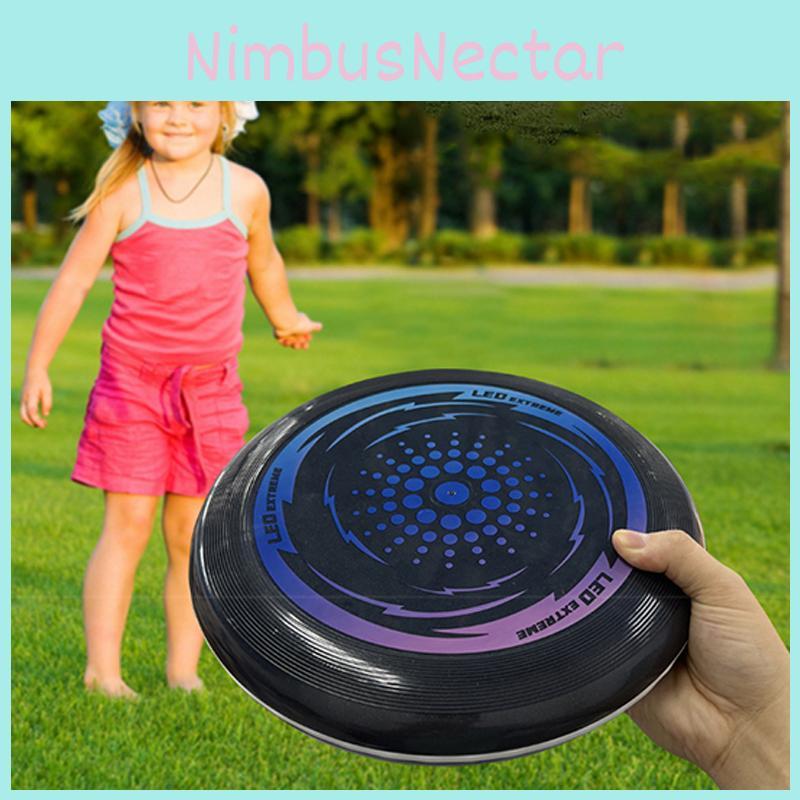 Bright Light-up Frisbee Disc Flashy Led Night Flying Toy Cool Adult Sports Frisbee Bulk