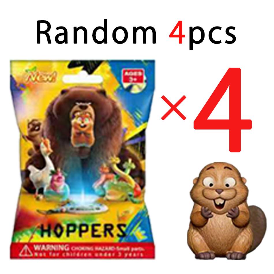 ! Beaver Transformation Plan Series keychain Figure Hoppers Action Figure Movie Model Toys Kids Gift Mystery Box